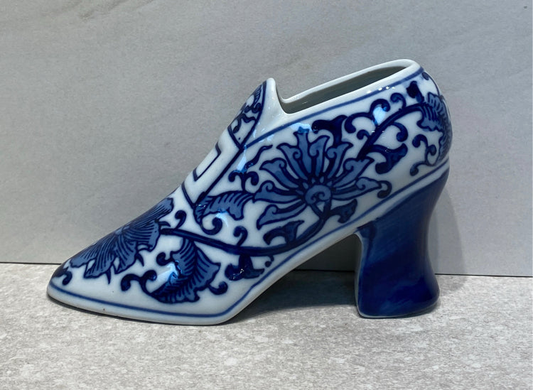 Blue and White Shoe