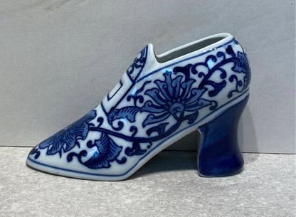 Blue and White Shoe