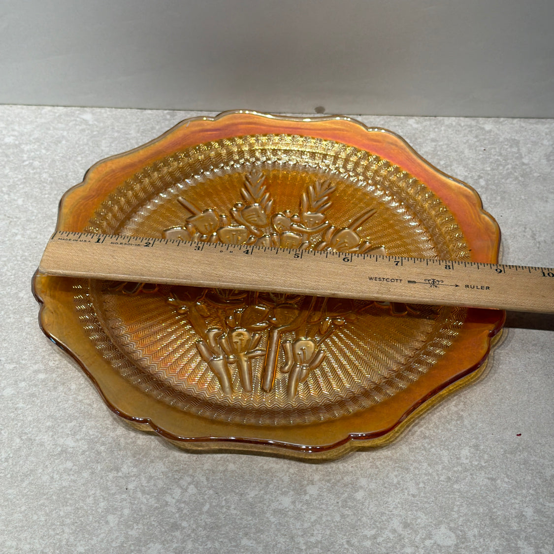 Carnival Glass Plate