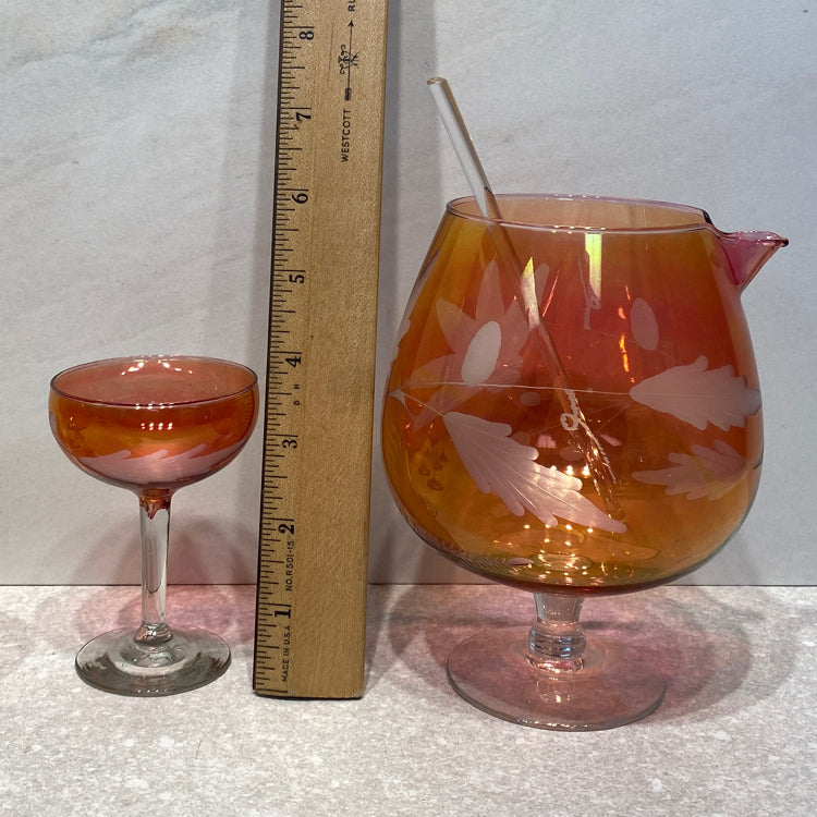 Pitcher and 6 Glasses