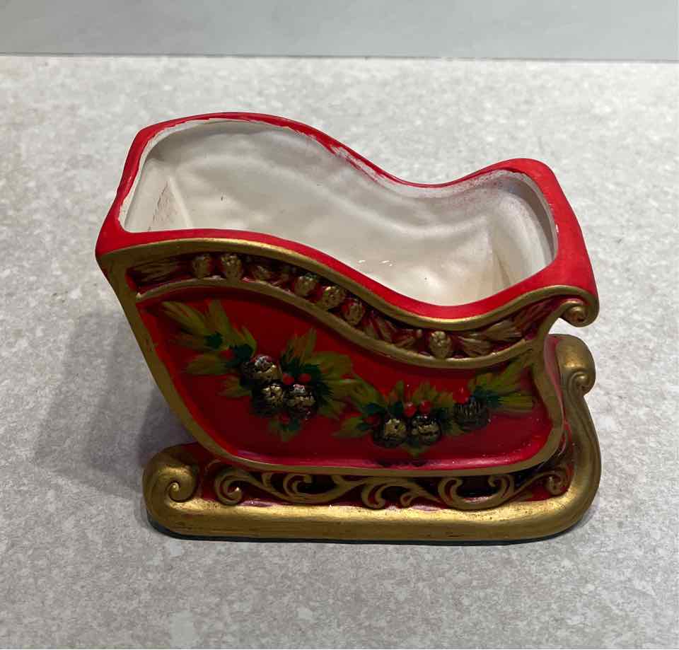 Ceramic Sleigh Napco