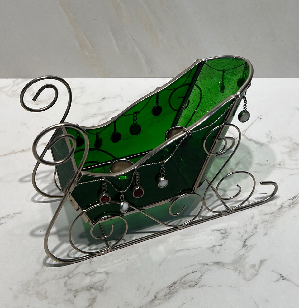 Christmas Sleigh Candle Holder