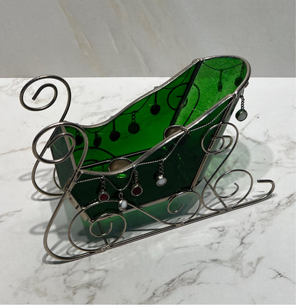 Christmas Sleigh Candle Holder