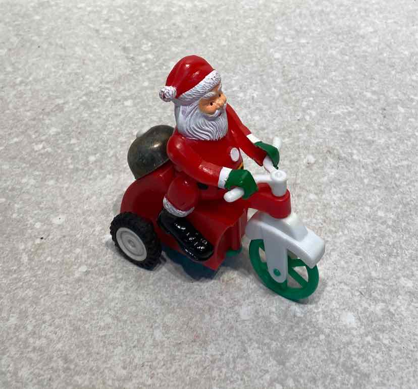Vintage Santa on Bike