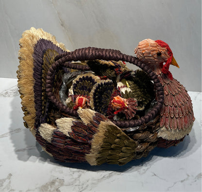 Turkey Basket with Mini Turleys