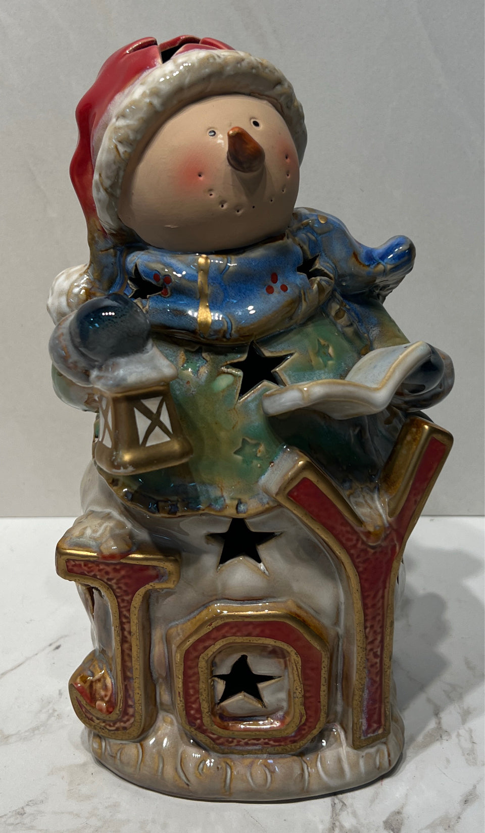 Joy Snowman Decor