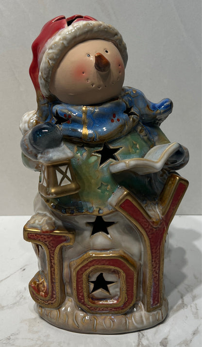 Joy Snowman Decor