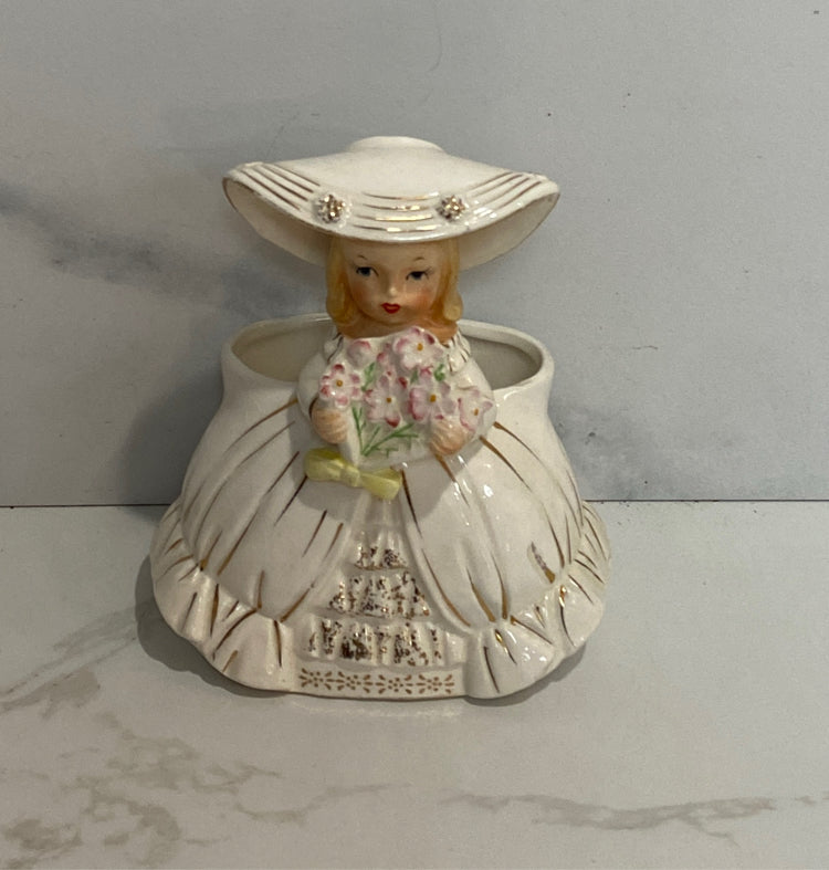 Vintage Planter - crazing