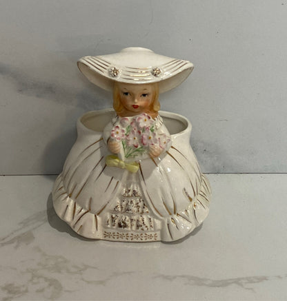 Vintage Planter - crazing