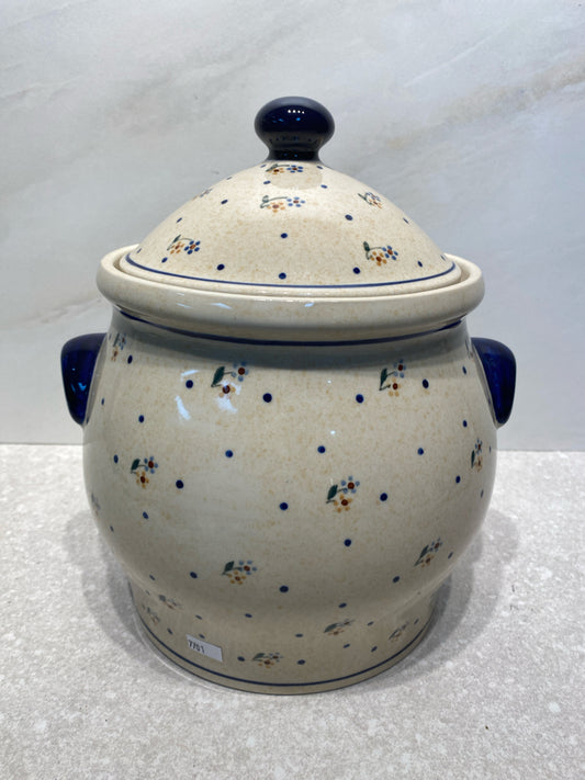 Covered Polish Pottery Large Covered Jar