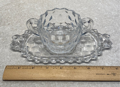 Fostoria Creamer With Tray