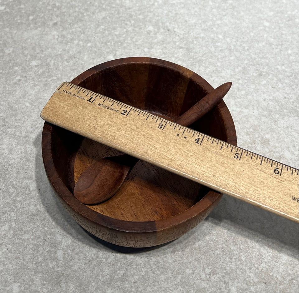 Wooden Bowl with Spoon