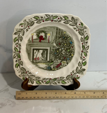 Friendly Village Xmas Plate