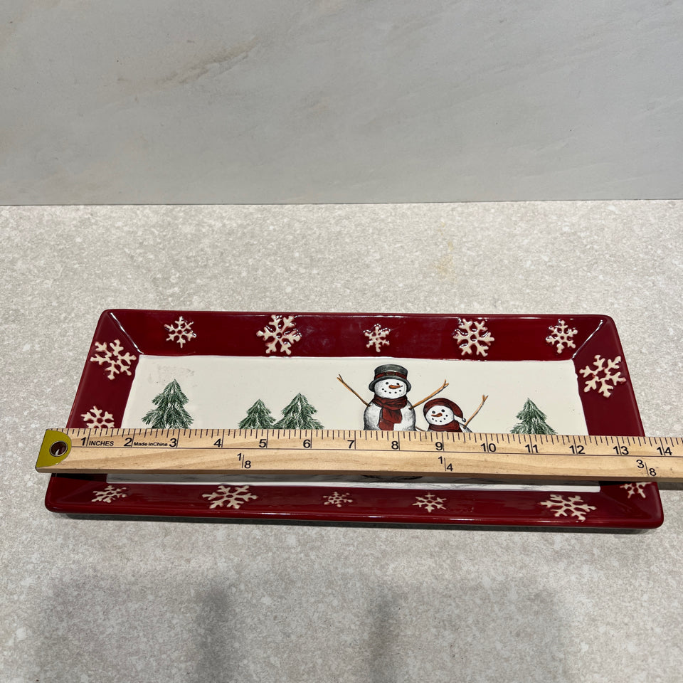 Snowman Tray