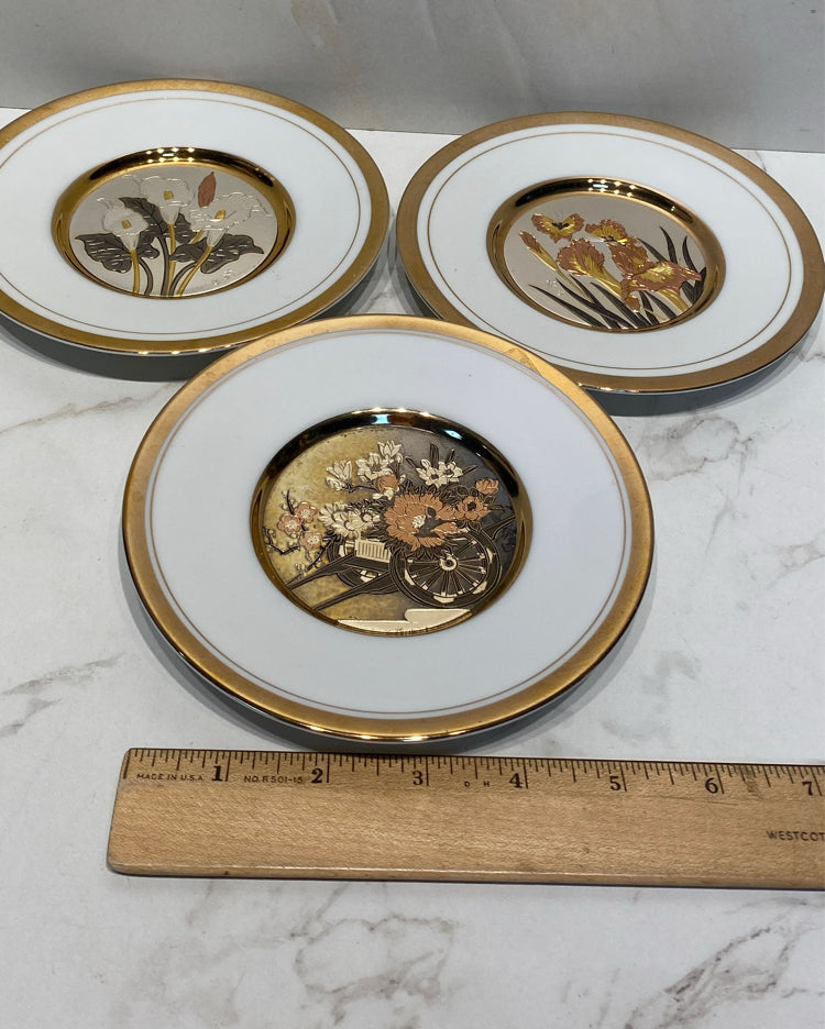 Set of 3 Chokin Plates