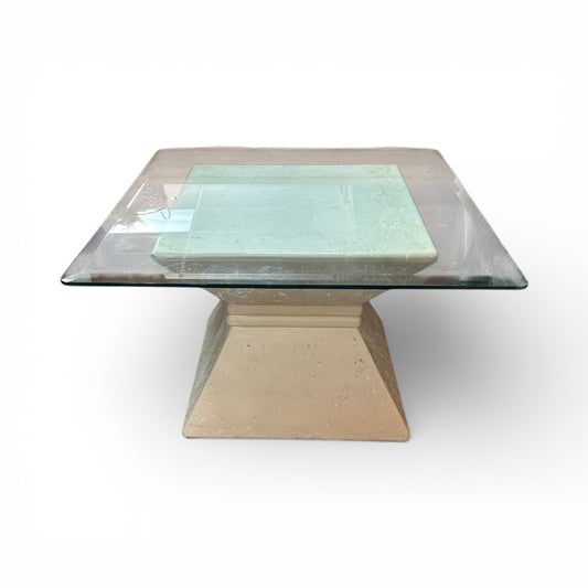 End Table With Glass