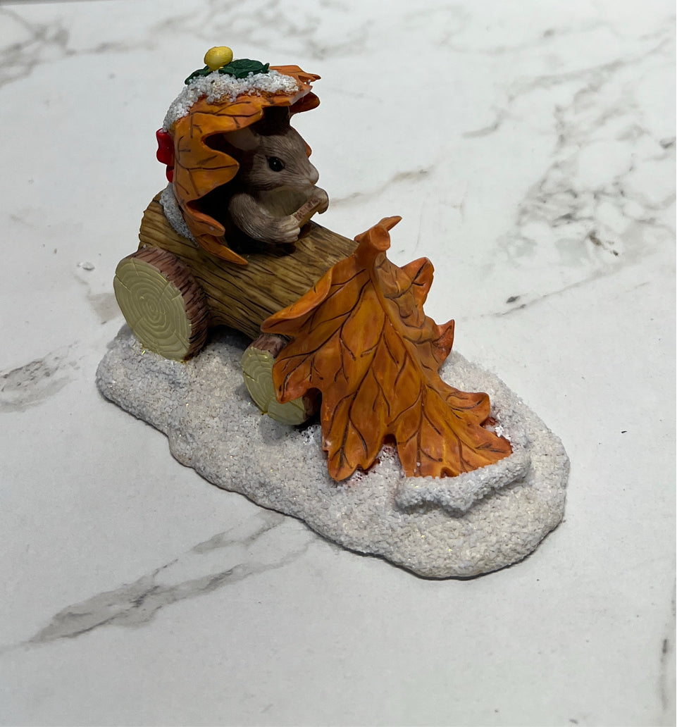 Christmas Mouse Figurine