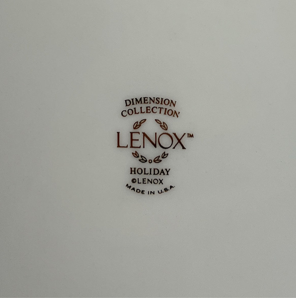 Lenox Holiday Dinner Plate - USA