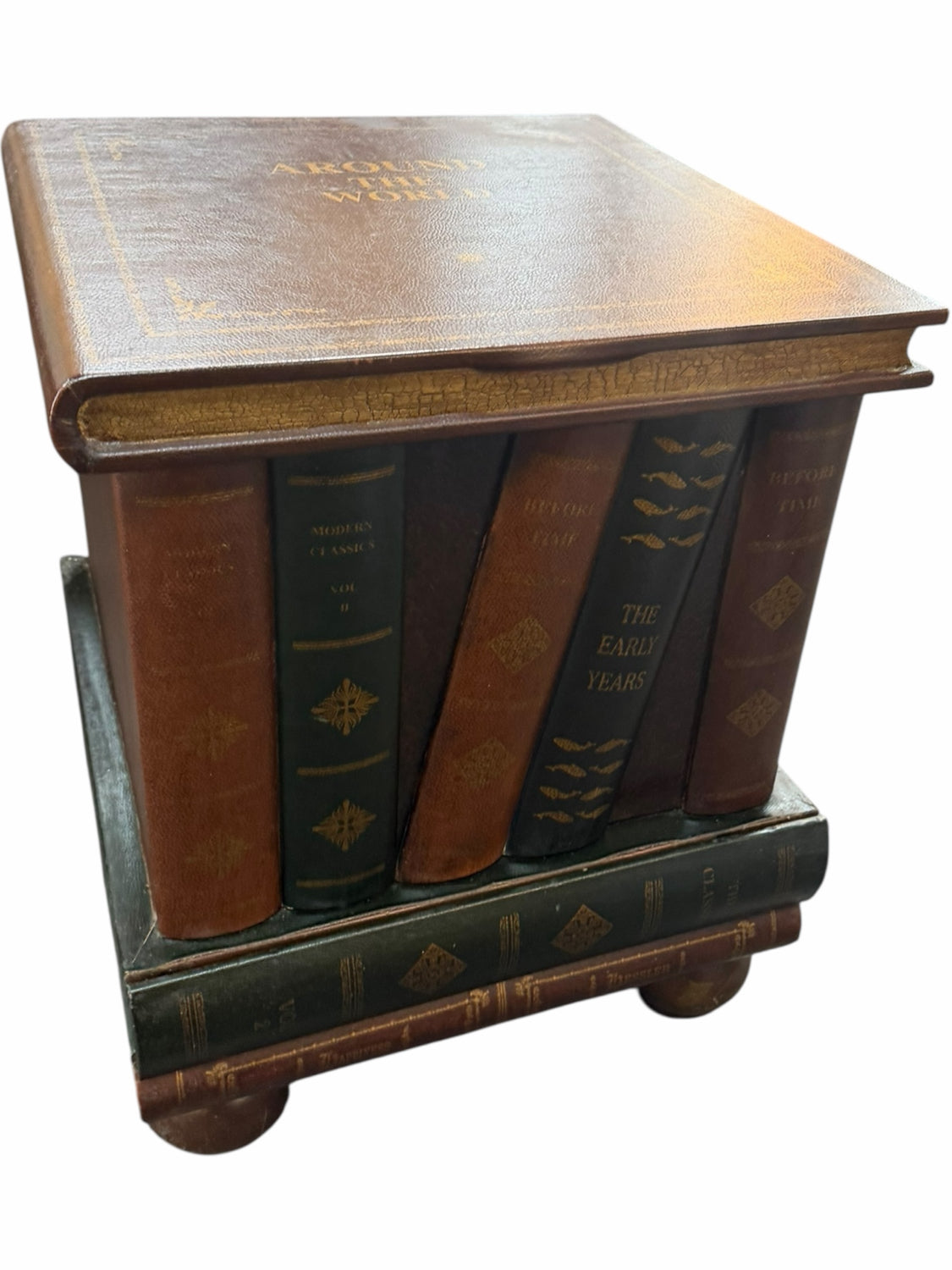 Library Book End Table - as is