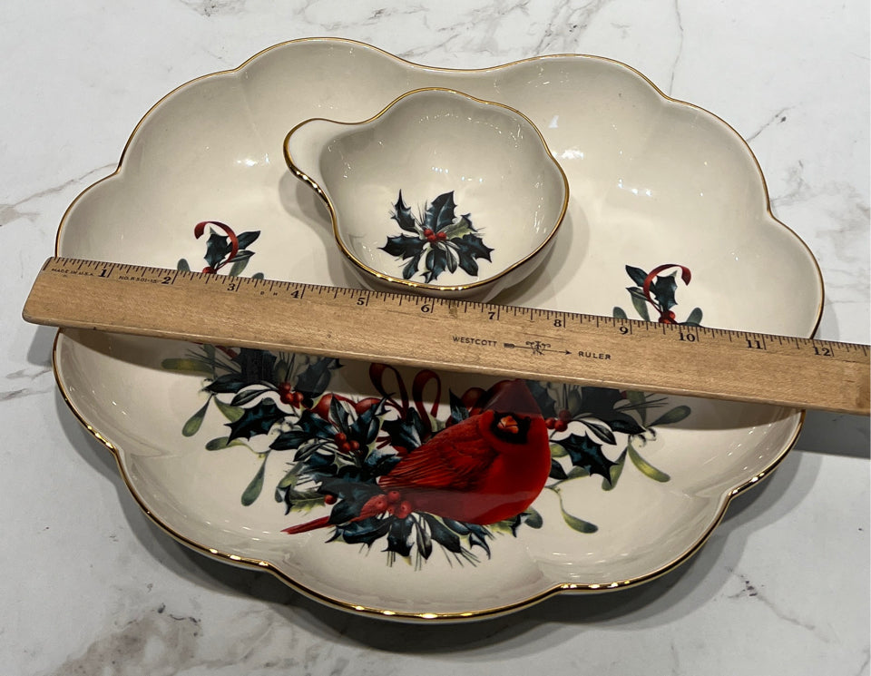 Lenox Winter Greetings Chip and Dip