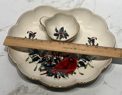 Lenox Winter Greetings Chip and Dip