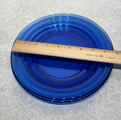 Set of 3 Cobalt Blue Plates