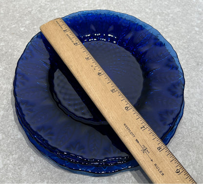 Set of 4 Blue Plates