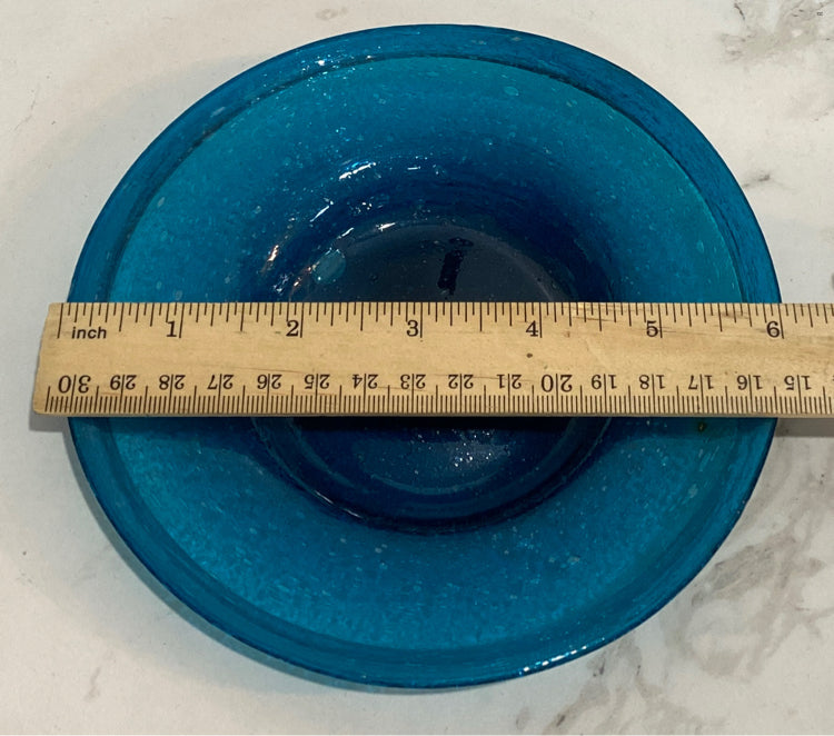 Set of 4 Blue Plates