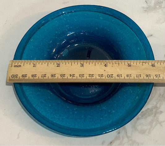 Set of 4 Blue Plates