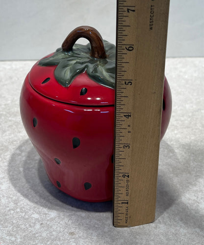 Covered Strawberry Jar