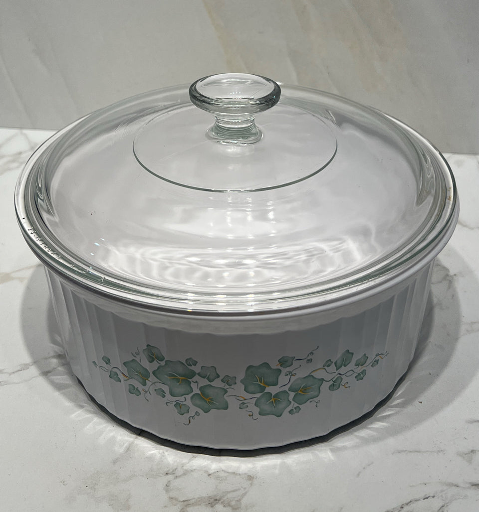 Covered Corning Ware Dish