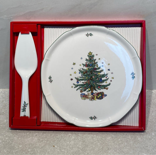 Nikko Platter And  Cake Server