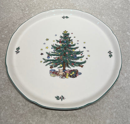 Nikko Christmas Cake Plate