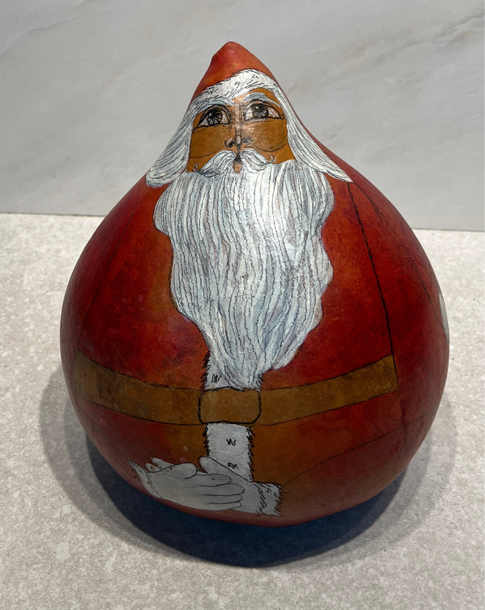 Signed Santa Gourd