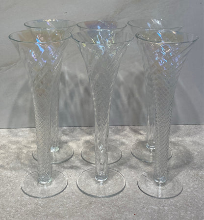 Set of 6 Iridescent Glasses