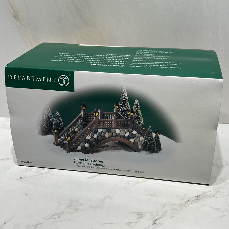 Dept. 56 Fieldstone Footbridge