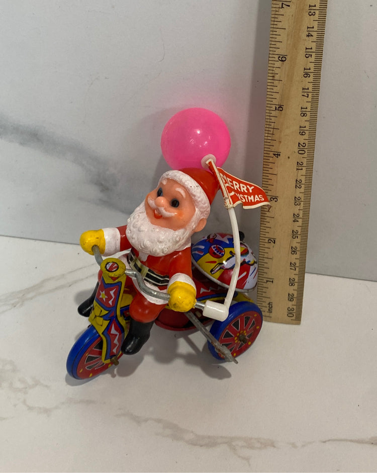 Vintage Santa Toy - Works