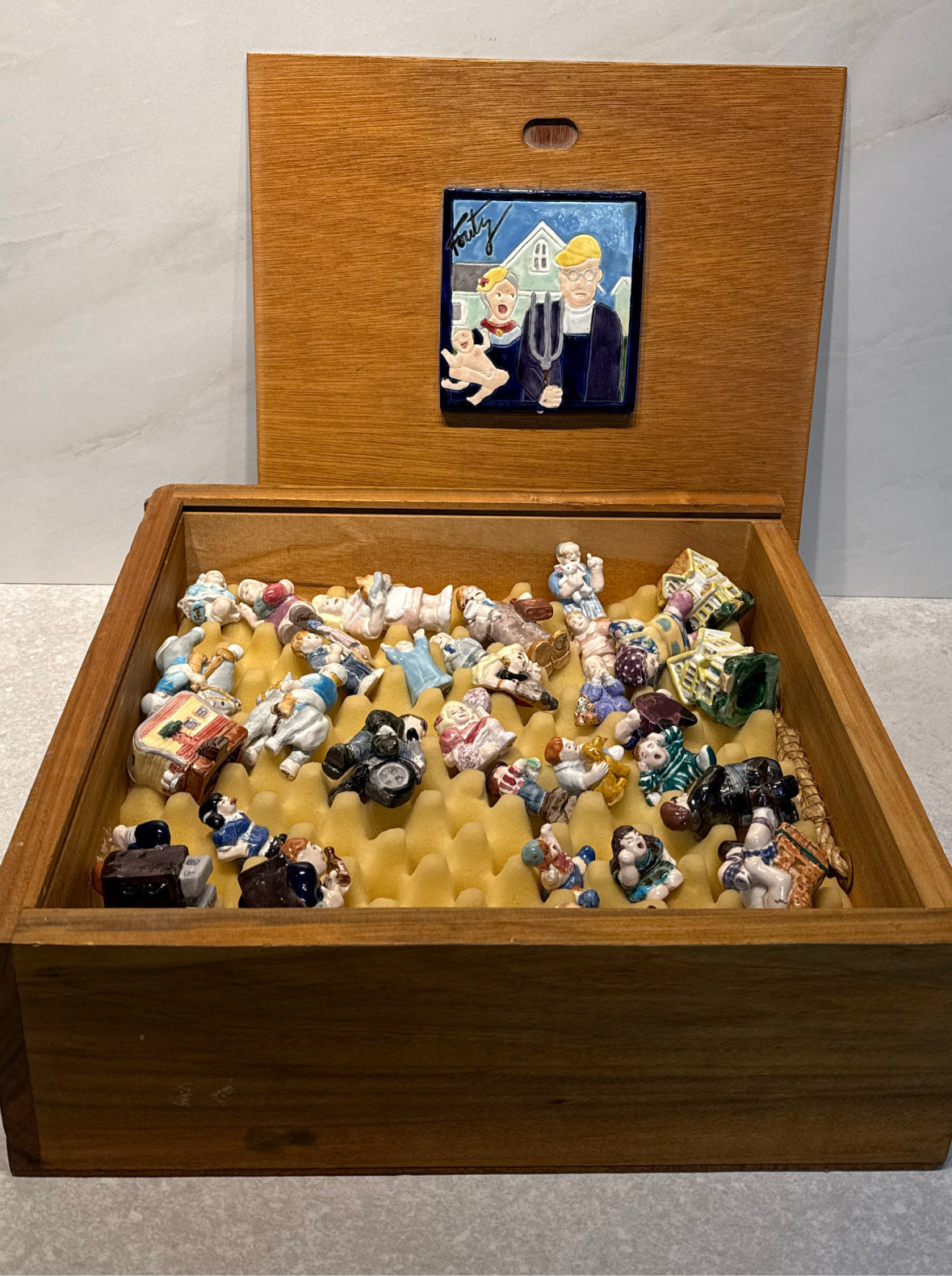 Marsha Foutz "Family Feud" Chess Set