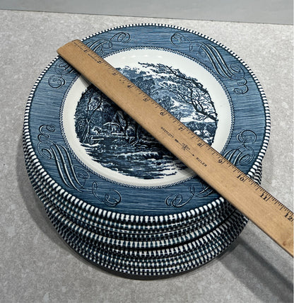 Set of12  Currier And Ives Plates