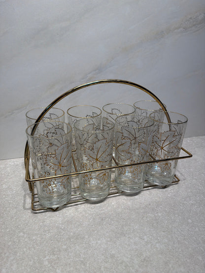 Set of 8 Glasses With Carrier