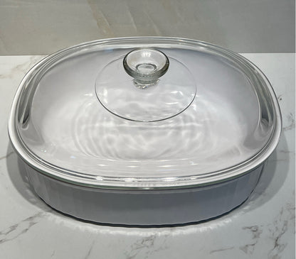 Covered Corning Ware Dish