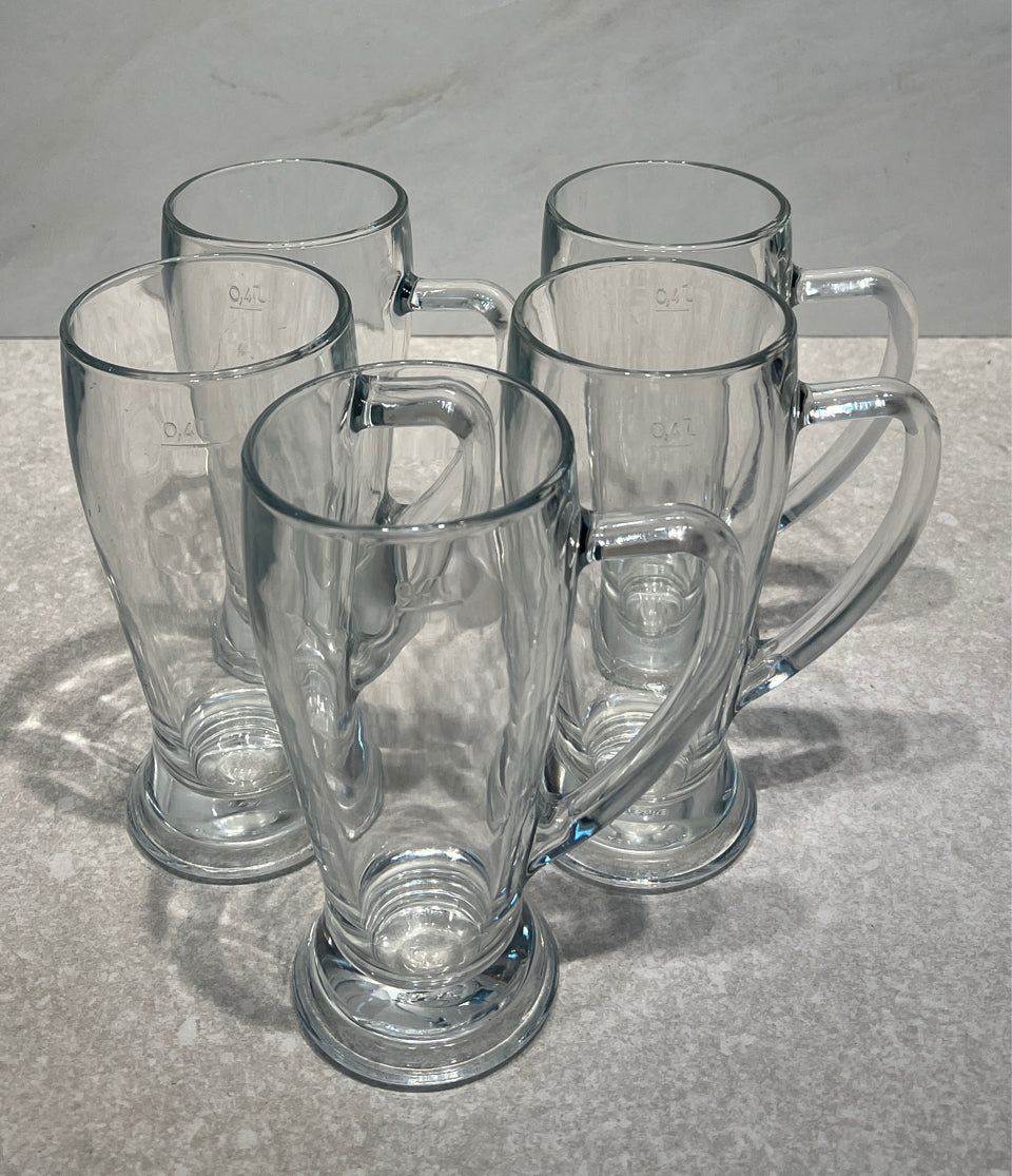 Set of 5 Italy Handled Glasses