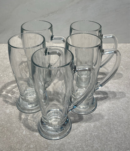 Set of 5 Italy Handled Glasses