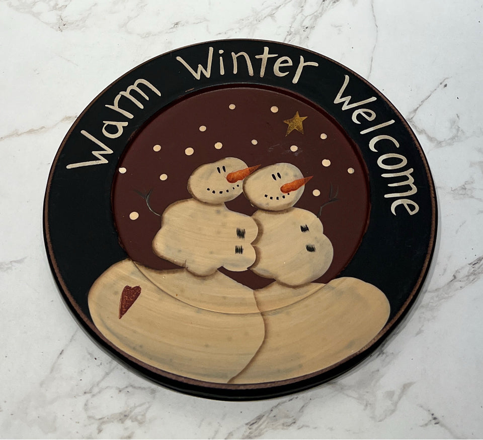 Snowman Plate