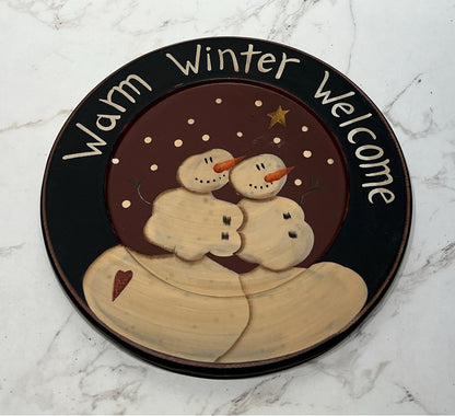 Snowman Plate