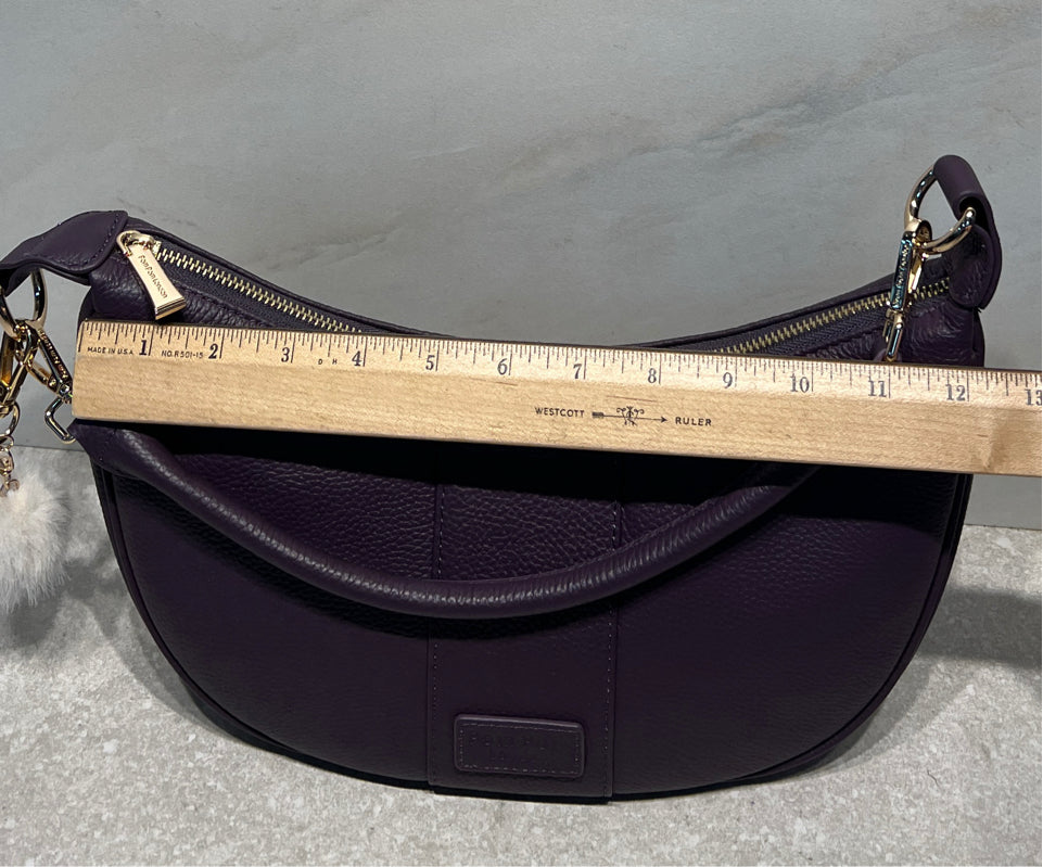 Pom Pom Leather Handbag