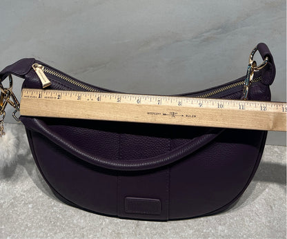 Pom Pom Leather Handbag