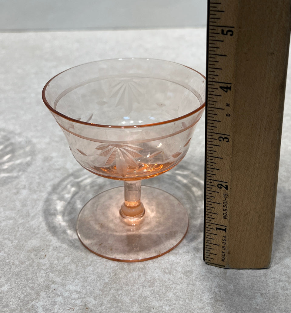 Set of 5 Pink Glasses