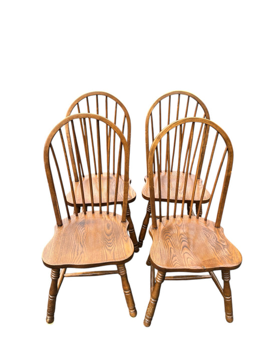 Set of 4 Oak Chairs