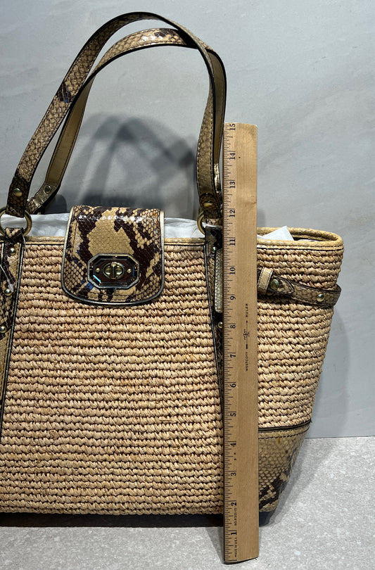 Coach Straw Tote Bag
